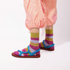 Chaussettes À Rayures Colorées