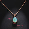 Collier Pendentif Goutte D'Eau Vintage