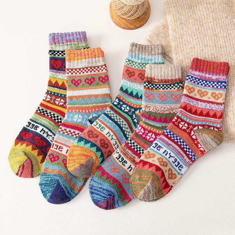 Lot De 5 Paires De Chaussettes Ethniques