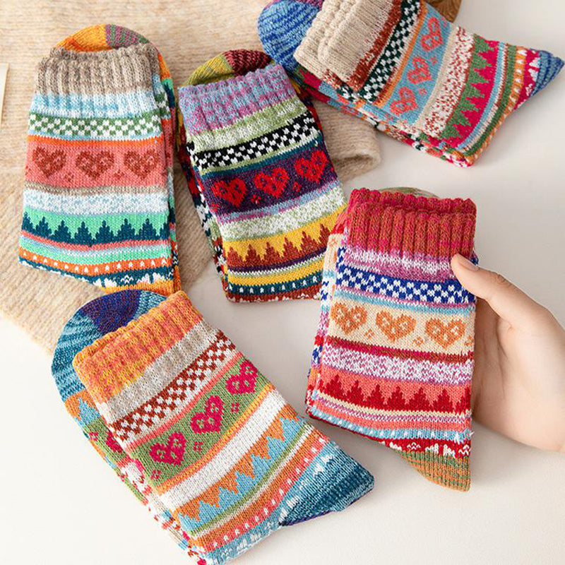 Lot De 5 Paires De Chaussettes Ethniques