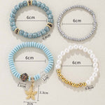 Ensemble De Bracelets De Perles Bohèmes