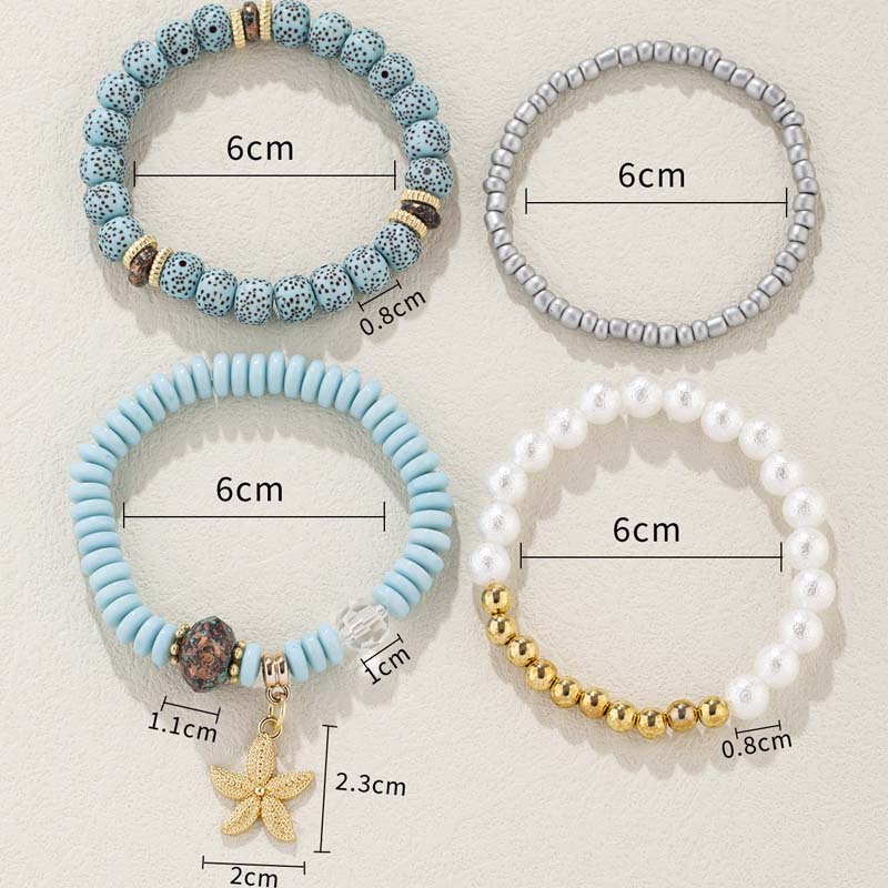 Ensemble De Bracelets De Perles Bohèmes