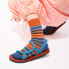 Chaussettes À Rayures Colorées