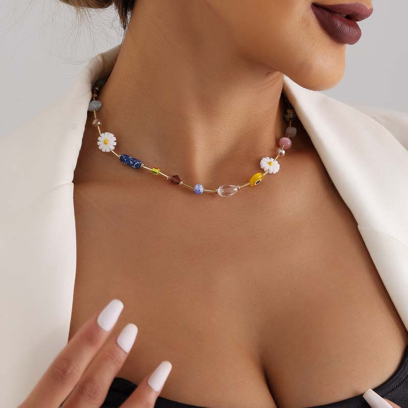 Collier De Perles Colorées Bohème