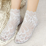 Chaussettes Respirantes En Dentelle