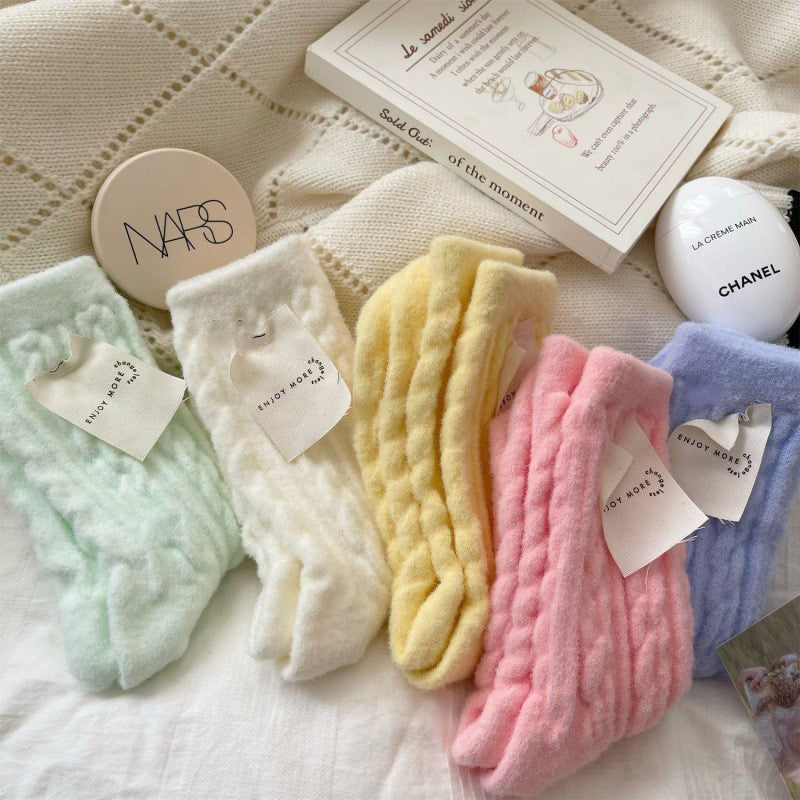 Chaussettes Chaudes En Peluche