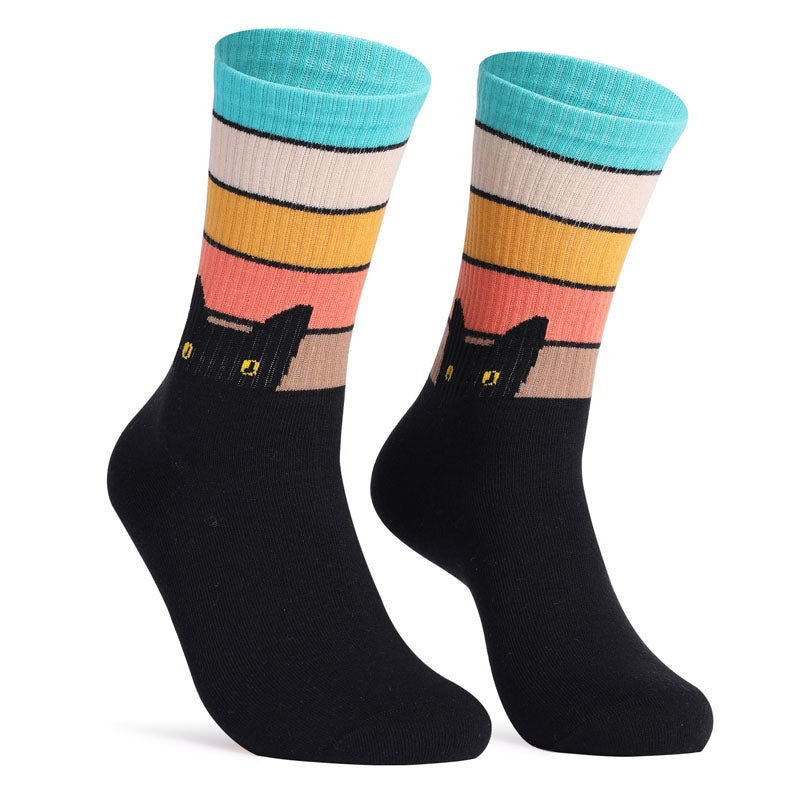 Chaussettes À Motif De Chat Mignon