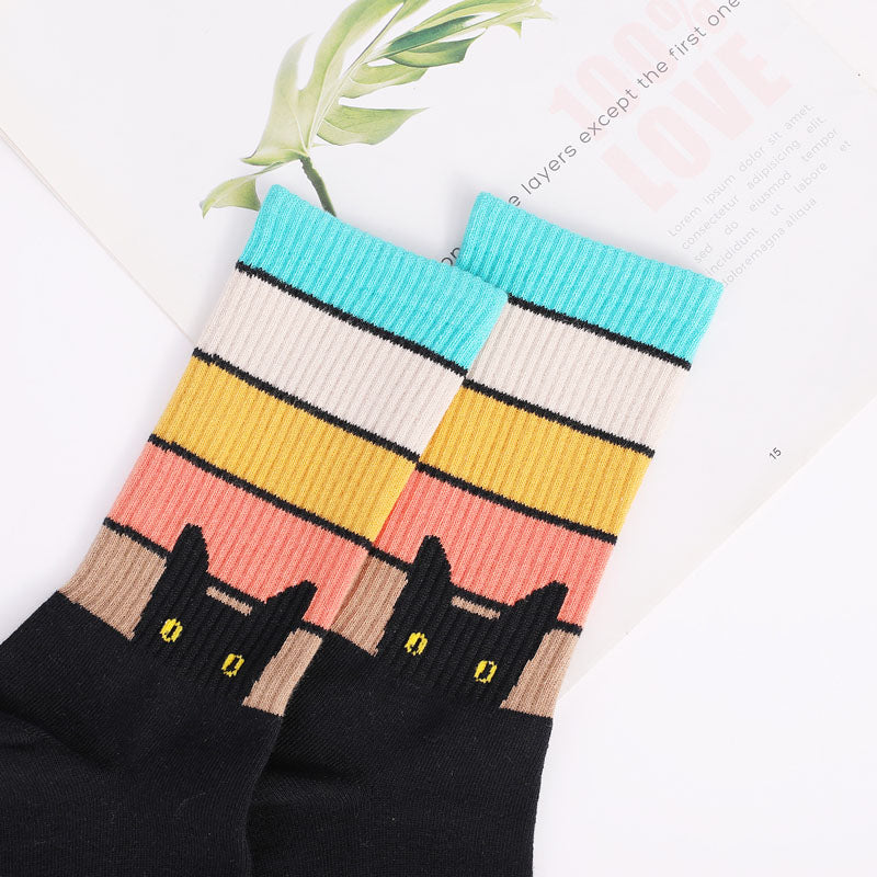 Chaussettes À Motif De Chat Mignon