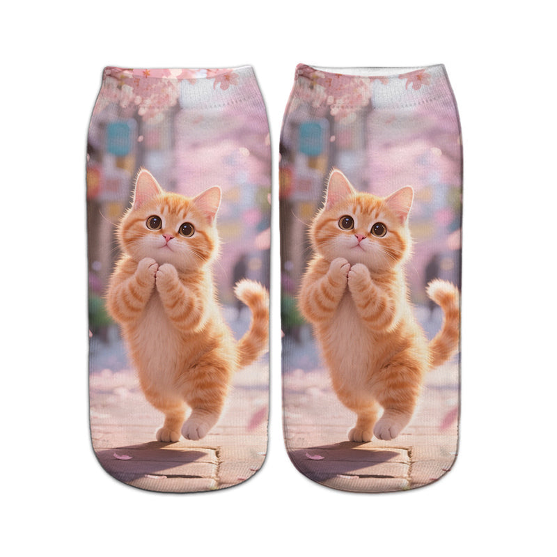 Chaussettes Décontractées À Imprimé Animal