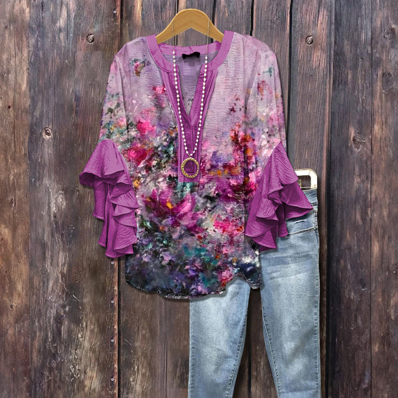 Blouse Vintage Décontracté