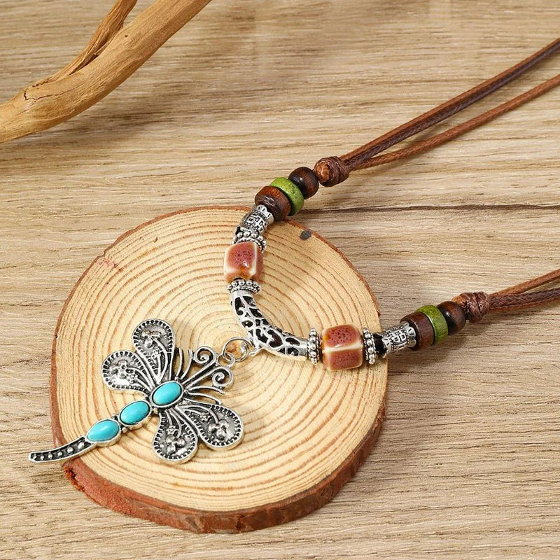 Collier Pendentif Bohème Vintage