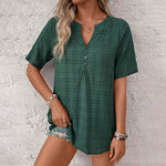 Blouse À Carreaux Vintage