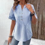 Blouse Rayée Décontractée