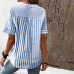 Blouse Rayée Décontractée