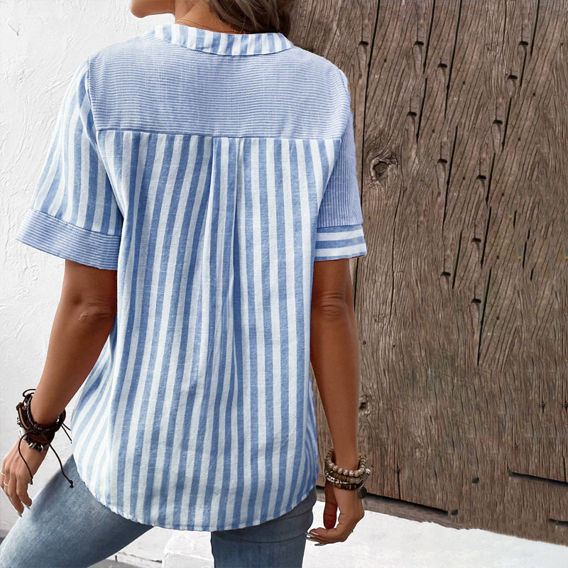 Blouse Rayée Décontractée