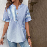 Blouse Rayée Décontractée