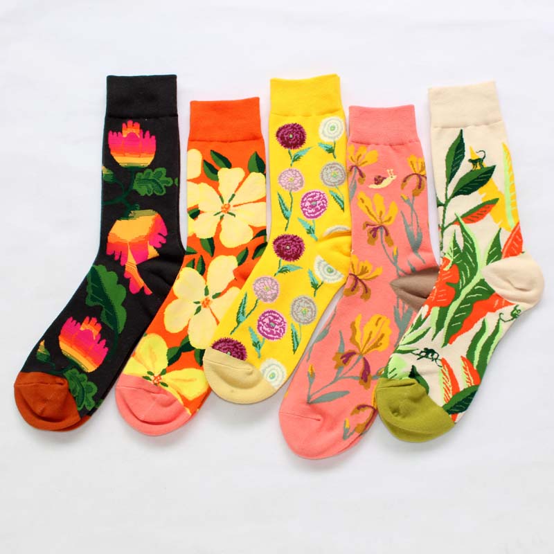 Chaussettes À Fleurs Vintage