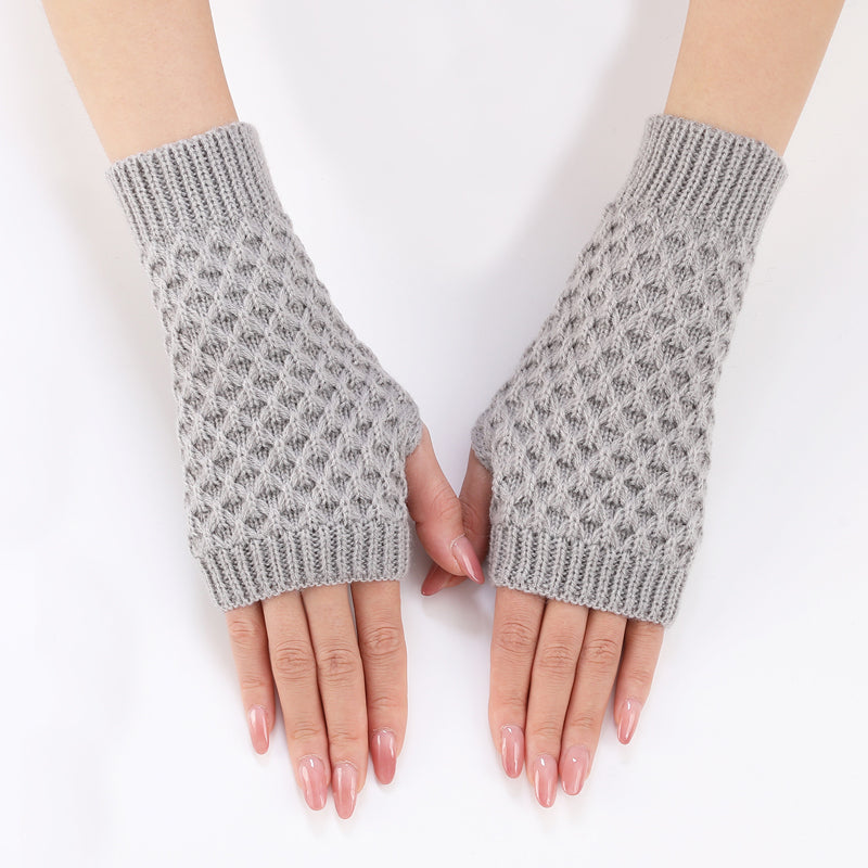 Gants Tricotés De Couleur Unie