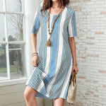 Robe Décontractée À Rayures