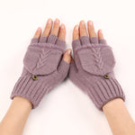 Gants Chauds De Couleur Unie