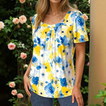 Blouse À Imprimé Floral Vintage