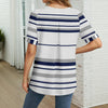 Blouse Décontractée À Rayures