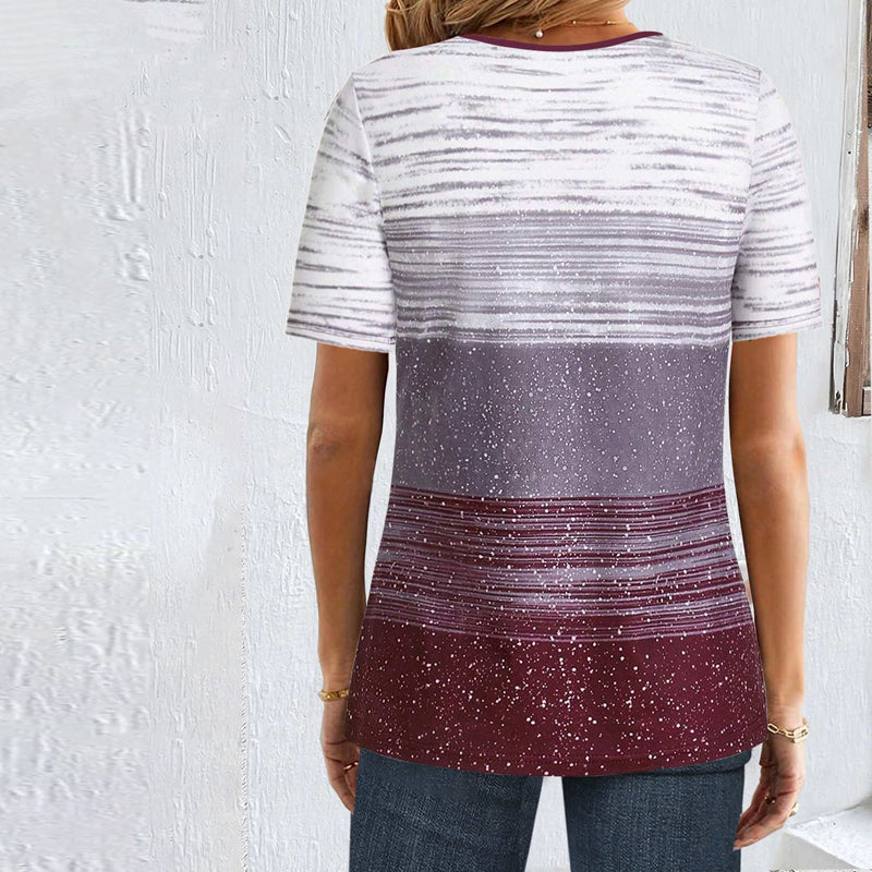 Blouse Dégradée Décontractée