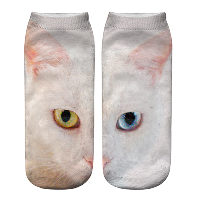 Chaussettes Créatives À Imprimé Chat