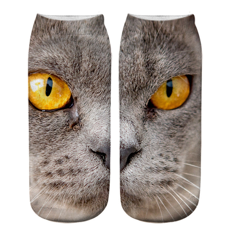 Chaussettes Créatives À Imprimé Chat