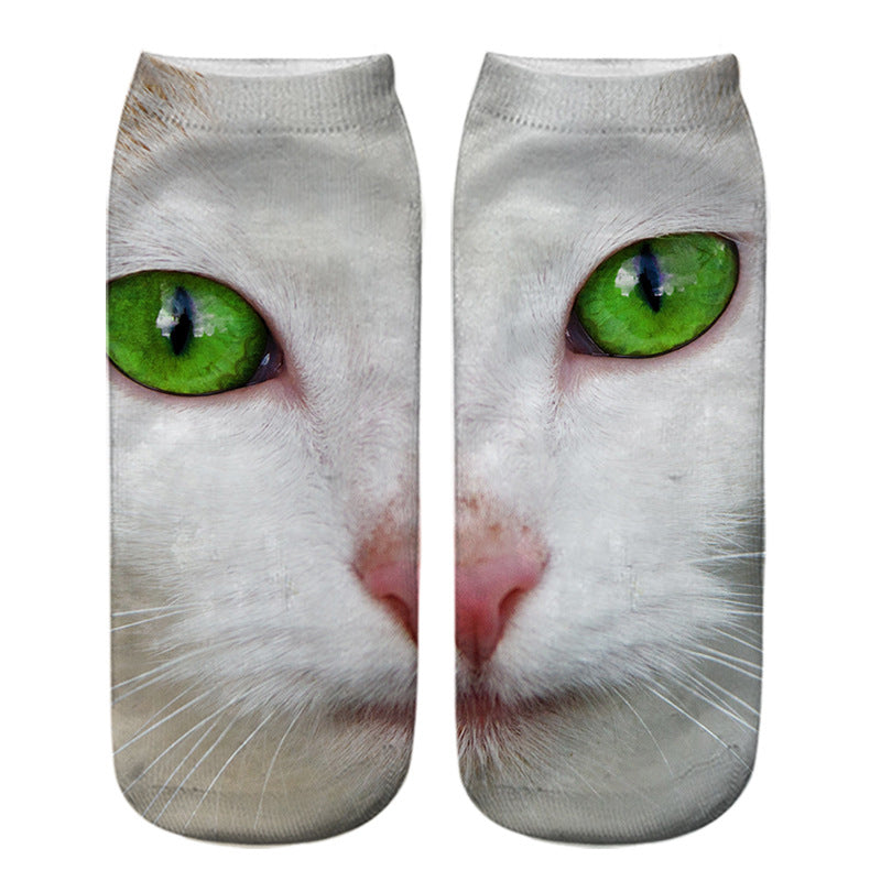 Chaussettes Créatives À Imprimé Chat