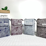 Sac À Motif Feuilles Vintage