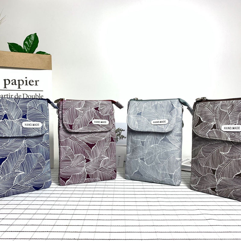 Sac À Motif Feuilles Vintage
