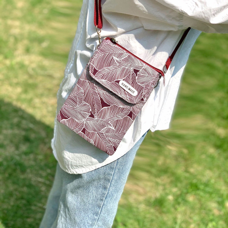 Sac À Motif Feuilles Vintage