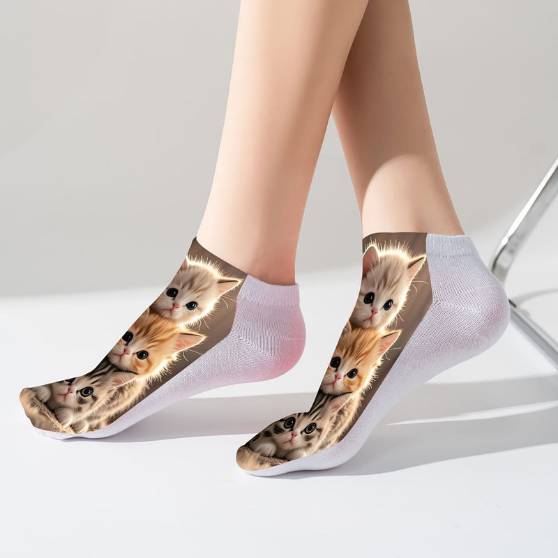 Chaussettes Décontractées À Imprimé Animal