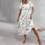 Robe Décontractée À Imprimé Floral