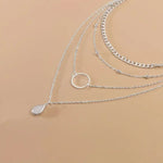 Collier Pendentif Goutte D'Eau Vintage