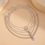 Ensemble De Collier Pendentif Coeur
