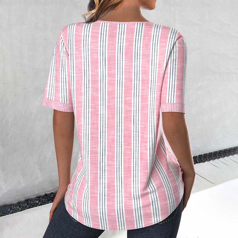 Blouse Rayée Décontractée