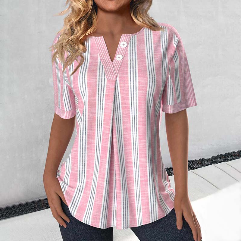 Blouse Rayée Décontractée