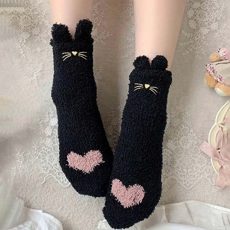 Chaussettes En Peluche De Dessin Animé