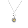 Collier Pendentif Tournesol Vintage