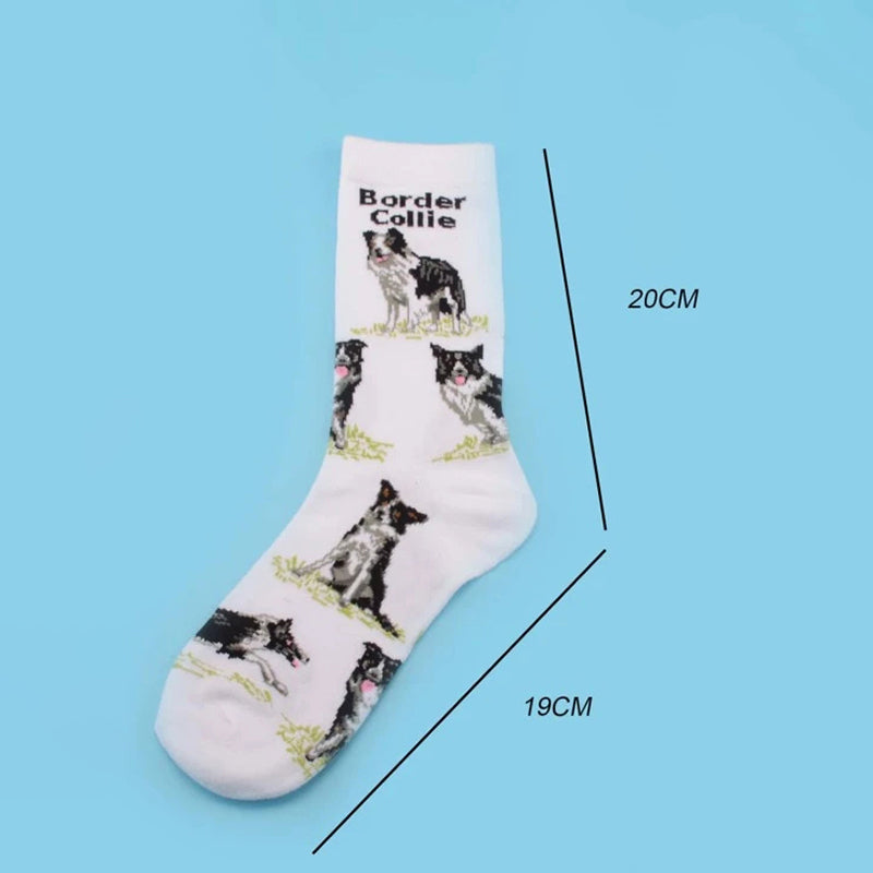 Chaussettes Décontractées À Motif De Chien