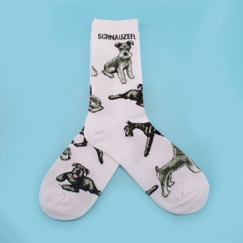 Chaussettes Décontractées À Motif De Chien