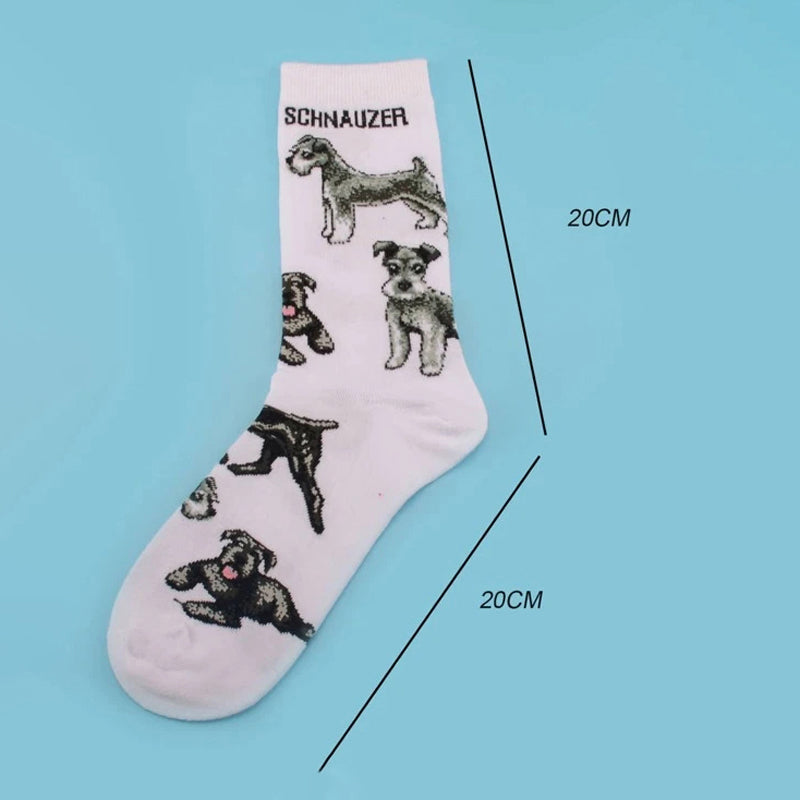 Chaussettes Décontractées À Motif De Chien