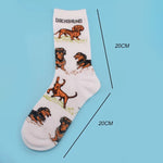 Chaussettes Décontractées À Motif De Chien