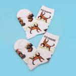 Chaussettes Décontractées À Motif De Chien