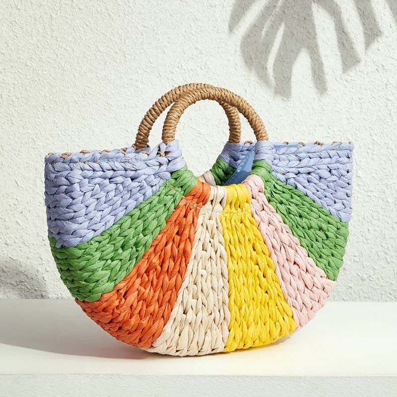 Sac À Main Coloré Tissé À La Main