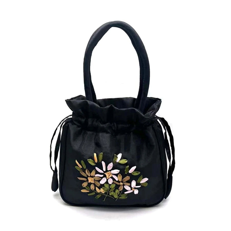 Sac De Broderie Florale Vintage