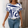 T-Shirt Abstrait Décontracté