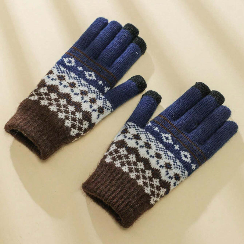 Gants Chauds Ethniques Vintage